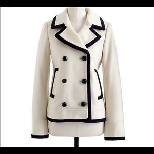 J Crew Wool Tipped Pea Coat